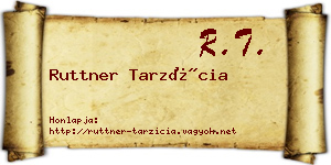 Ruttner Tarzícia névjegykártya